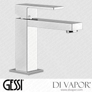 Gessi Basin Mixer, Flexible Connections, Without Waste (Art. 20002) Spare Parts