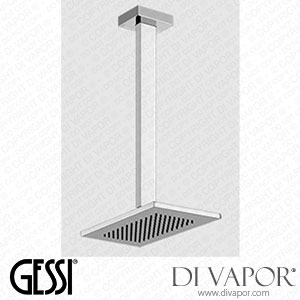 Gessi Ceiling-mounted Antilimestone Showerhead, Length On Request (Art. 20150) Spare Parts