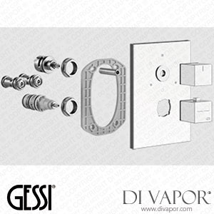 Gessi External Parts For Thermostatic Mixer, Three-way Diverter (Art. 20190) Spare Parts