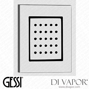 Gessi External Parts For Quadro Built-in Adjustable Lateral Body Jet (Art. 32984) Spare Parts