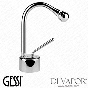 Gessi Bidet Mixer, Flexible Hoses With 3/8 Inch Connections, Without Waste (Art. 33607) Spare Parts