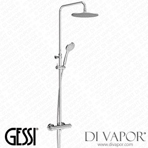 Gessi Wall-mounted Thermostatic Shower Column With ?250 Showerhead, Automatic Diverter, 1,50 M Flexible Hose, And Antilimestone Handshower (Art. 35175) Spare Parts