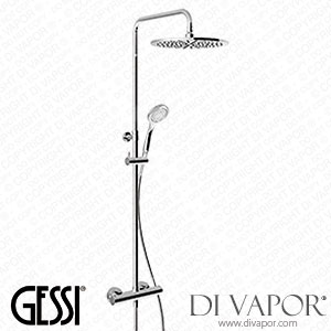 Gessi Wall-mounted Thermostatic Shower Column With ?300 Showerhead, Automatic Diverter, 1,50 M Flexible Hose, And Antilimestone Handshower (Art. 35177) Spare Parts