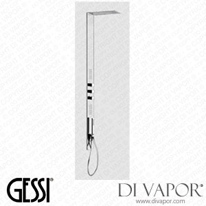 Gessi External Parts For Shower-column With Built-in Thermostatic Mixer And 3 Way Diverter (Art. 39802) Spare Parts