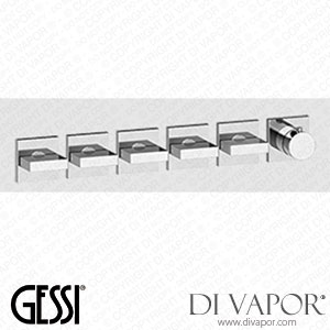 Gessi External Parts For Wall-mounted Thermostatic Mixer (Art. 44340) Spare Parts