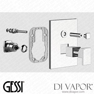 Gessi External Parts Shower Mixer, One-way Diverter, With Automatic Bath/shower Diverter (Art. 44604) Spare Parts