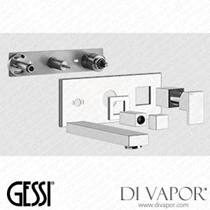 Gessi External Parts For Two-way Built-in Shower Mixer With Tub-filler Spout And Diverter (Art. 44907) Spare Parts