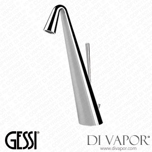 Gessi High Version Basin Mixer, With 1 1/4 Inch Pop-up Waste And Flexible Hoses With 3/8 Inch Connections (Art. 45004) Spare Parts