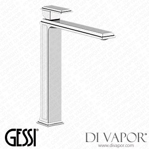 Gessi High Version Basin Mixer, Flexible Hoses With 3/8 Inch Connections, Without Waste (Art. 46004) Spare Parts