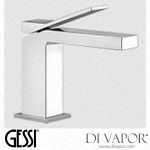 Gessi Basin Mixer, Flexible Connections, Without Waste (Art. 53002) Spare Parts