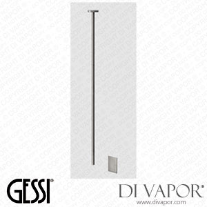 Gessi External Part For Ceiling-mounted Electronic Mixer With Temperature And Water Flow Rate Adjustment Through Under-basin Control (Art. 54024) Spare Parts