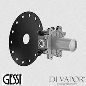 Gessi Built-in Part For Wall-mounted Shower/basin Mixer, One Way (Art. 54055) Spare Parts