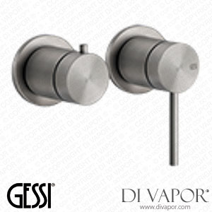 Gessi External Parts Wall-mounted For Shower Mixer, Two-way With Diverter (Art. 54077) Spare Parts