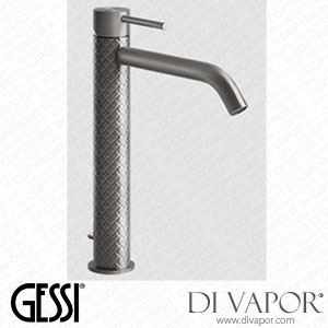 Gessi High Version Basin Mixer , Long Spout, Flexible Connections, With Waste (Art. 54103) Spare Parts