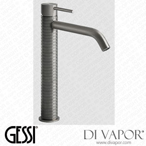 Gessi High Version Basin Mixer , Long Spout, Flexible Connections, Without Waste (Art. 54206) Spare Parts