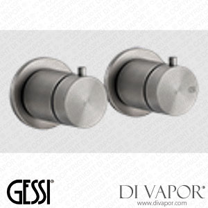 Gessi External Parts For Thermostatic Mixer, Two-way Diverter (Art. 54234) Spare Parts