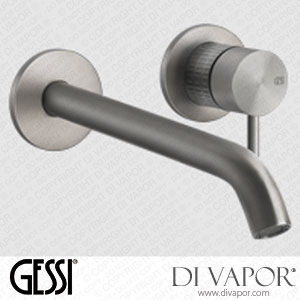 Gessi External Parts Basin Mixer, Spout,length On Request, Without Waste (Art. 54289) Spare Parts