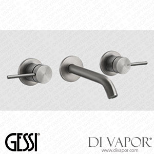 Gessi External Parts Three-holes Basin Mixer With Medium Spout, Without Waste (Art. 54292) Spare Parts