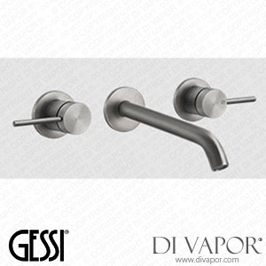 Gessi External Parts Three-holes Basin Mixer With Long Spout, Without Waste (Art. 54294) Spare Parts