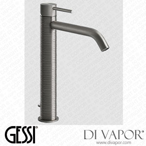 Gessi High Version Basin Mixer , Long Spout, Flexible Connections, With Waste (Art. 54303) Spare Parts