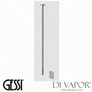 Gessi External Part For Ceiling-mounted Electronic Mixer With Temperature And Water Flow Rate Adjustment Through Under-basin Control (Art. 54324) Spare Parts