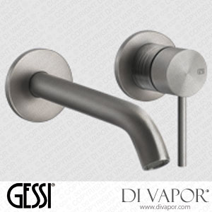 Gessi External Parts Basin Mixer, Medium Spout, Without Waste (Art. 54383) Spare Parts