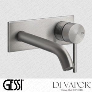 Gessi External Parts Basin Mixer, Spout,length On Request, Without Waste (Art. 54384) Spare Parts