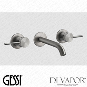 Gessi External Parts Three-holes Basin Mixer With Medium Spout, Without Waste (Art. 54392) Spare Parts