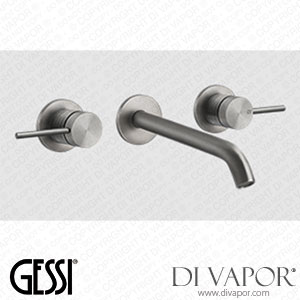 Gessi External Parts Three-holes Basin Mixer With Long Spout, Without Waste (Art. 54394) Spare Parts