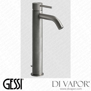 Gessi Basin Mixer High , Short Spout, Flexible Connections, With Waste (Art. 54404) Spare Parts