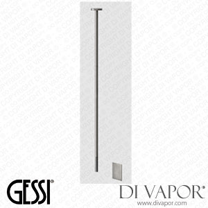 Gessi External Part For Ceiling-mounted Electronic Mixer With Temperature And Water Flow Rate Adjustment Through Under-basin Control (Art. 54424) Spare Parts