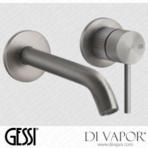 Gessi External Parts Wall-mounted Basin Mixer, Long Spout, Without Waste (Art. 54486) Spare Parts