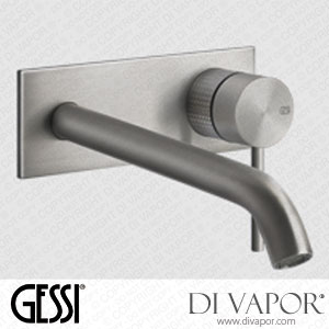 Gessi External Parts Wall-mounted Basin Mixer, Long Spout, Without Waste (Art. 54490) Spare Parts