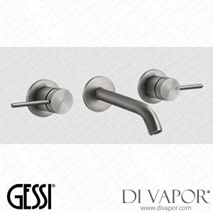 Gessi External Parts Three-holes Basin Mixer With Medium Spout, Without Waste (Art. 54492) Spare Parts