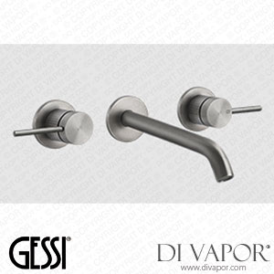 Gessi External Parts Three-holes Basin Mixer With Long Spout, Without Waste (Art. 54494) Spare Parts