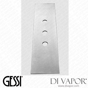 Gessi Three-holes Finishing Plate For Mounting Box (Art. 54593) Spare Parts