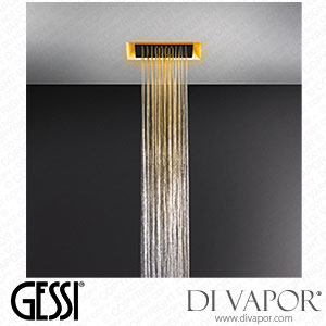 Gessi 300x300 Built-in Shower System, With Rainfall Function And Chromotherapy Effect, For False-ceiling Installation (Art. 57301) Spare Parts