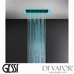 Gessi 300x500 Built-in Shower System, With Rainfall Function And Chromotherapy Effect, For False-ceiling Installation (Art. 57401) Spare Parts