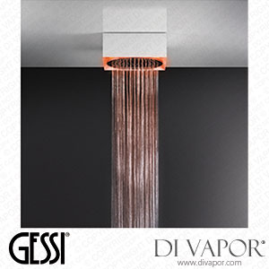 Gessi ?350 Exposed Shower System, With Rainfall Function And Chromotherapy Effect, For Ceiling/false-ceiling Installation, With White Frame (Art. 57603) Spare Parts