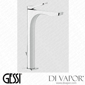 Gessi High Version Basin Mixer With 1 1/4 Inch Pop-up Waste And Flexible Hoses With 3/8 Inch Connections (Art. 59003) Spare Parts