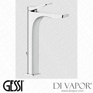 Gessi High Version Basin Mixer With 1 1/4 Inch Pop-up Waste And Flexible Hoses With 3/8 Inch Connections (Art. 59009) Spare Parts