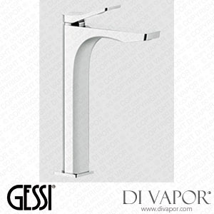 Gessi High Version Basin Mixer, Flexible Hoses With 3/8 Inch Connections, Without Waste (Art. 59010) Spare Parts