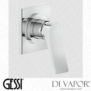 Gessi External Parts For Built-in Mixer, With 1/2 Inch Connections, ?35 Cartridge, One-way (Art. 59109) Spare Parts