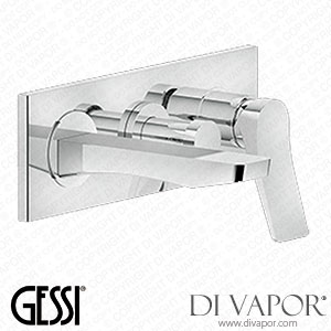 Gessi External Parts For Two-way Built-in Shower Mixer With Tub-filler Spout And Diverter (Art. 59139) Spare Parts