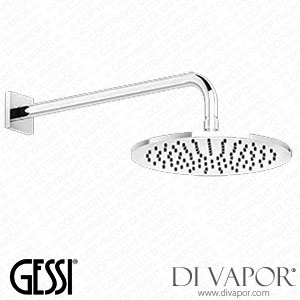 Gessi Wall-mounted Adjustable And Antilimestone Showerhead, 1/2 Inch Connections (Art. 59148) Spare Parts