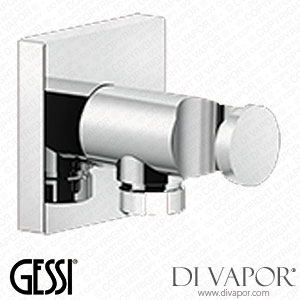 Gessi Handshower Hook With 1/2 Inch Connection Water Outlet (Art. 59161) Spare Parts