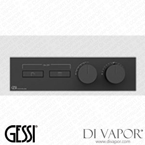 Gessi External Parts For Thermostatic Mixer For Four Separate Functions, With Push-button On/off Controls (Art. 63016) Spare Parts