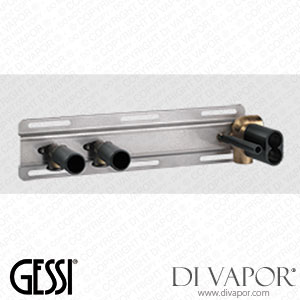 Gessi Built-in Part For Thermostatic Shelf Mixer For Two Simultaneuos Functions, With 1/2 Inch Connections (Art. 63021) Spare Parts