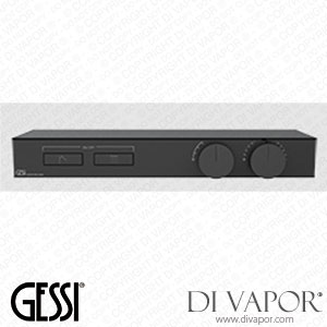 Gessi External Parts For Thermostatic Shelf Mixer For Two Separate Functions, With Push-button On/off Controls (Art. 63022) Spare Parts