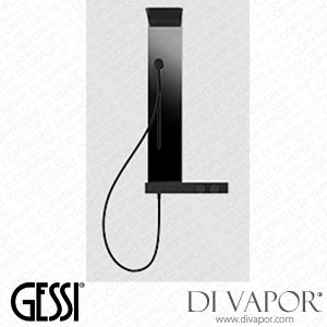 Gessi Wall-mounted Thermostatic Mixer For Three Functions, With Push-button On/off Controls, With Showerhead, Waterfall And Sliding Magnetic Antilimestone Handshower (Art. 63041) Spare Parts